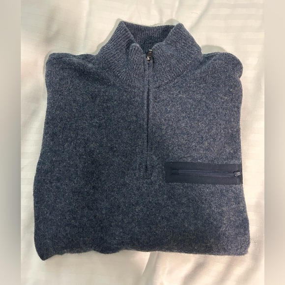 Abercrombie and Fitch 1892 Collection Men’s Wool Quarter Zip Sweater - M - Picture 1 of 8